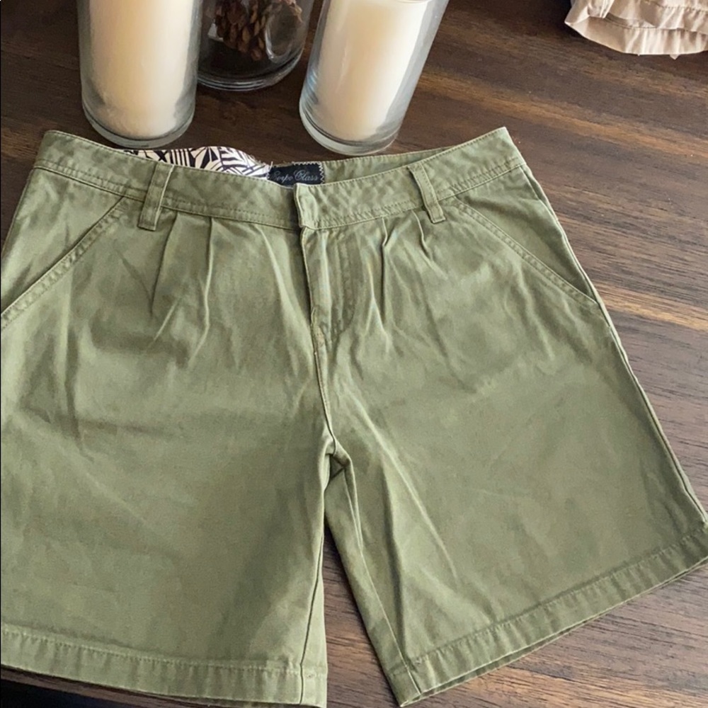 Volcom Corpo Class Olive Green Chino Shorts View 3